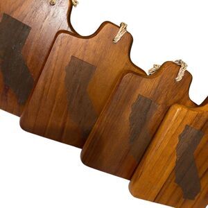 4x5” Wood Coasters w/ California Logo Set of 4